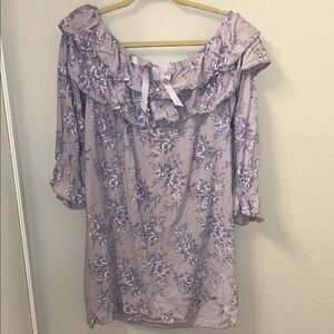 Vintage Victoria Secret Lavender Floral Nightgown